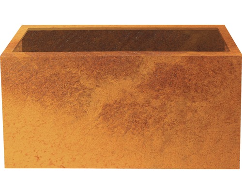 Pflanzkübel Palatino Lotte Corten-Stahl 100 x 40 x 50 cm rost Rechteckiger Pflanzkasten für den Garten