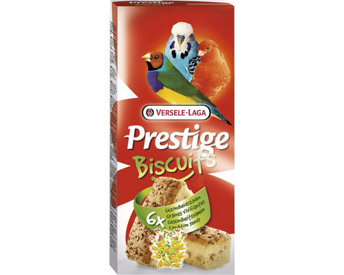 Vogelsnack VERSELE-LAGA Prestige Biscuit mit Gesundheitssamen (6 Stück) Vogelsnack 70 g Sittiche, Exoten, Kanarien