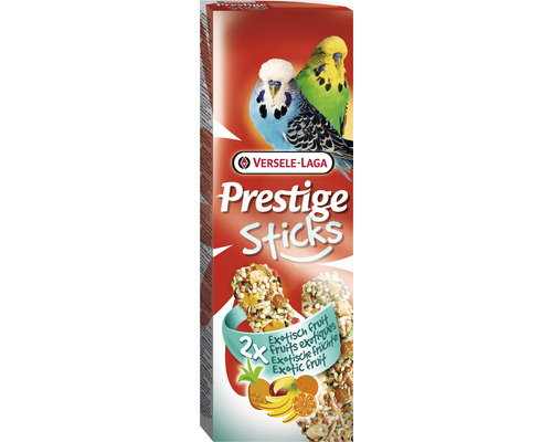 Vogelsnack VERSELE-LAGA Prestige Sticks mit Exotische Früchte 2 x 30 g für Wellensittiche
