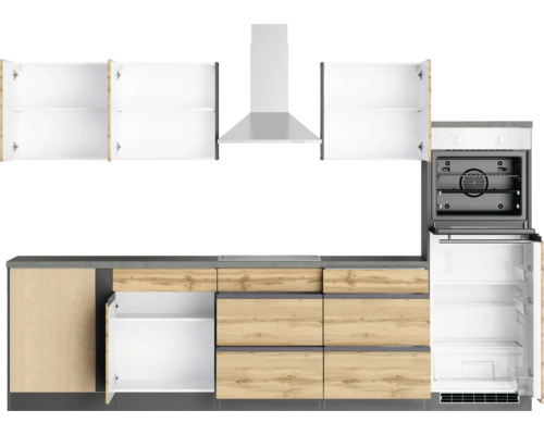 Held Möbel Winkelküche mit Geräten PISA 300 cm | HORNBACH | Standregale
