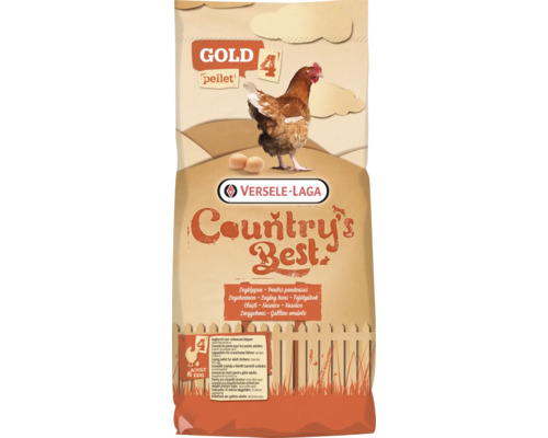 Geflügelfutter VERSELE-LAGA Country's Best GOLD 4 GALLICO Pellet 20kg Legepellets für Legehennen ab ca. 18 Wochen, Hühnerfutter