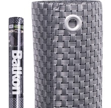 Balkonbespannung videx Rattan 90 x 300 cm silber/anthrazit