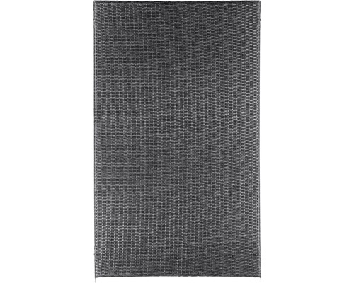 Teilelement videx Stockholm 90 x 150 cm anthrazit Grauer gewebter Teppich