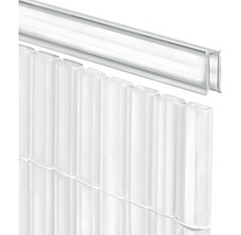 Profilleiste und transparente Kunststoffplatten für den Bau