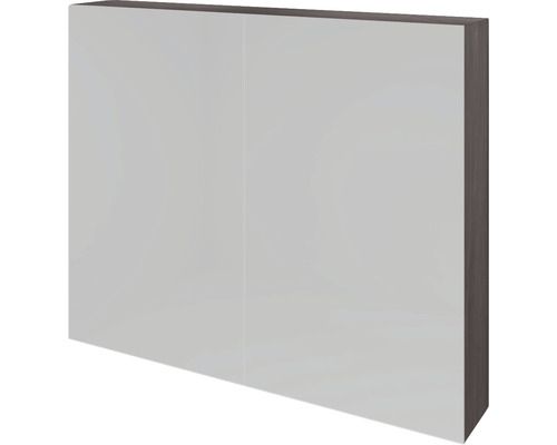Spiegelschrank Sanox K-Line 80 x 13 x 70 cm beton anthrazit 2-türig