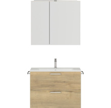 Badezimmer Waschbeckenunterschrank mit Waschbecken und Spiegelschrank