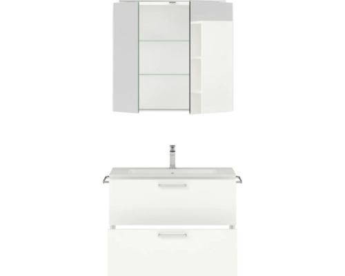 Waschbeckenunterschrank mit Spiegelschrank für Badezimmer