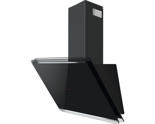 Kopffreihaube Amica KHF 695 800 S BxT 80 x 47,5 cm schwarz Dunstabzugshaube aus Glas und Stahl