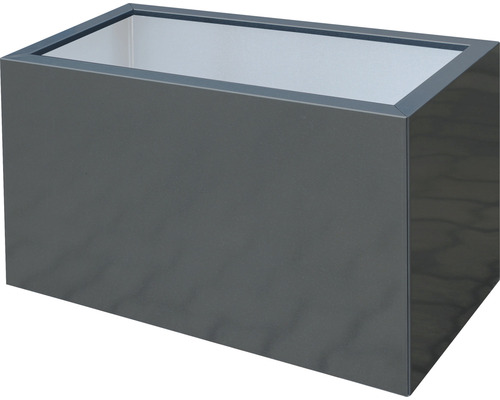 Pflanzkübel Palatino Lotte Metall 60 x 40 x 50 cm anthrazit Rechteckiger Pflanzkasten
