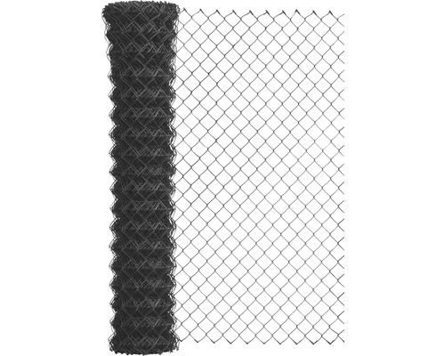 Maschendrahtzaun ALBERTS Maschenweite 60 mm 25 x 1 m anthrazit Aufgerollter Maschendrahtzaun