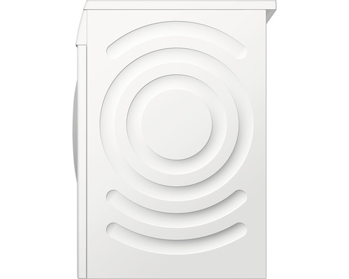 Seitenansicht einer Waschmaschine mit speziellem Anti-Vibrations-Design