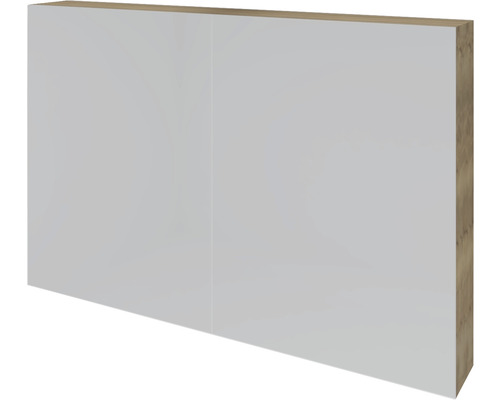 Spiegelschrank Sanox K-Line 100 x 13 x 70 cm eiche natur 2-türig