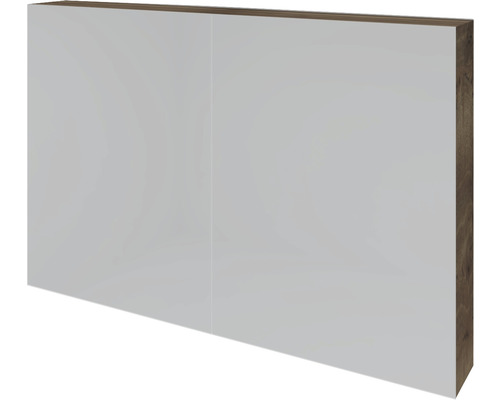 Spiegelschrank Sanox K-Line 100 x 13 x 70 cm tabacco 2-türig