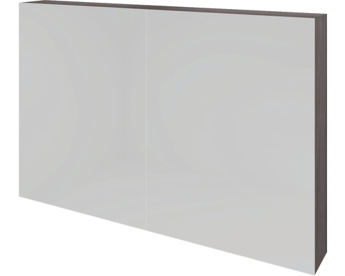 Spiegelschrank Sanox K-Line 100 x 13 x 70 cm beton anthrazit 2-türig