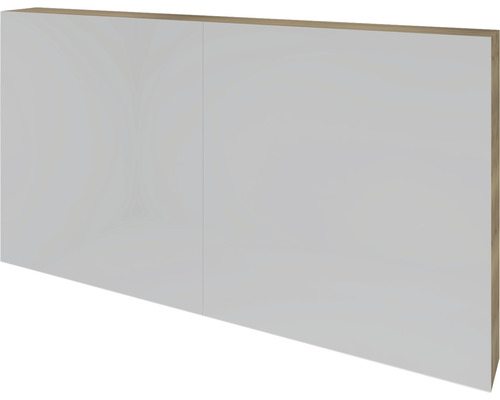 Spiegelschrank Sanox K-Line 120 x 13 x 70 cm eiche natur 2-türig