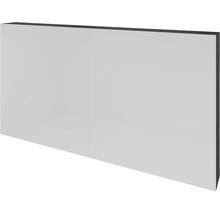 Spiegelschrank Sanox K-Line 120 x 13 x 70 cm black oak 2-türig