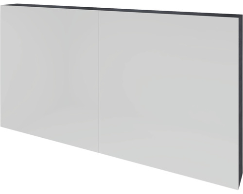 Spiegelschrank Sanox K-Line 120 x 13 x 70 cm black oak 2-türig