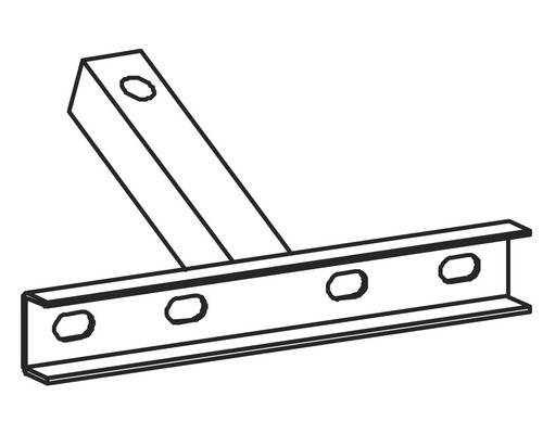 Montageprofil mit Bohrungen