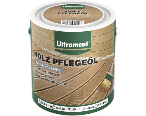 Ultrament Holzpflegeöl Teak, 2,5 Liter Dose