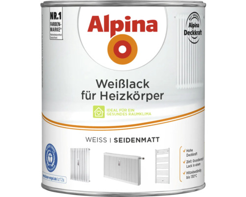 Alpina Weißlack für Heizkörper Dose