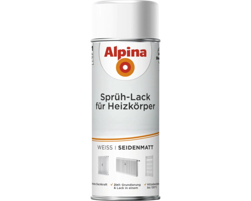 Alpina Heizkörper Sprühlack weiß seidenmatt