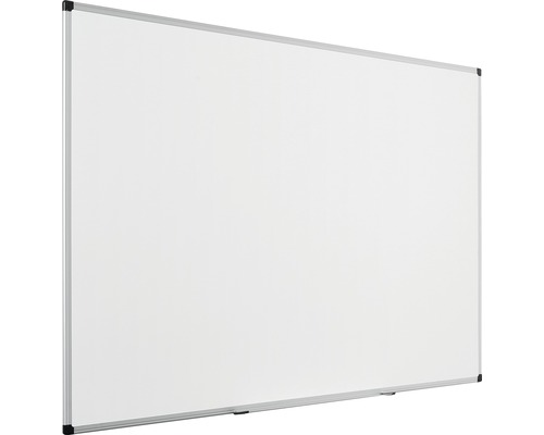 Weißes Whiteboard mit silberfarbenem Rahmen für den Einsatz im Büro