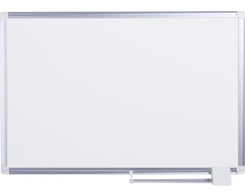 Whiteboard mit Alurahmen magnetisch keramik verschiebbare Stiftablage 150x120 cm Weißes Whiteboard mit Stiftablage und Aluminiumrahmen