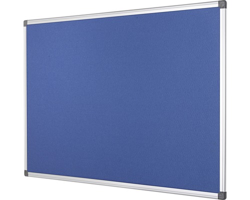 Blaue Pinnwand mit Aluminiumrahmen