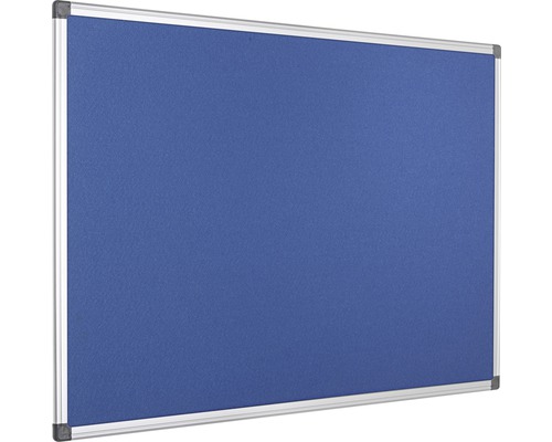 Pinnwand mit Stoffbezug und Aluminiumrahmen