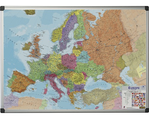 Europakarte magnetisch 135x92 cm