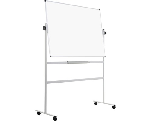 Mobiles Whiteboard mit Rollen und Rahmen