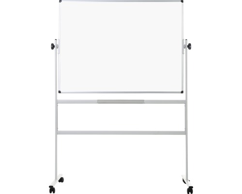 Mobiles Whiteboard mit Rollen und Rahmen
