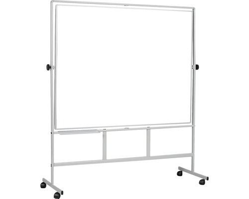 Mobiles Whiteboard mit Rollen und Rahmen