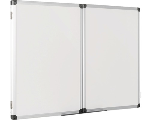 Zweiteilige, klappbare Whiteboard Tafel mit Aluminiumrahmen