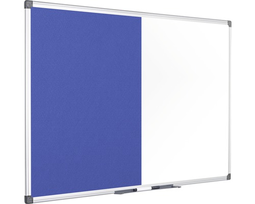 Kombination aus Whiteboard und Pinnwand mit Aluminiumrahmen