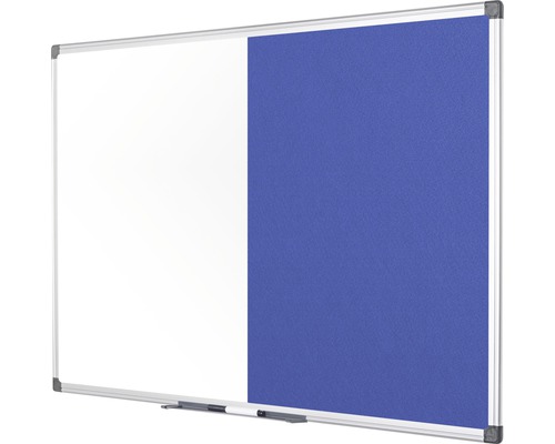 Kombination aus Whiteboard und Pinnwand mit Aluminiumrahmen