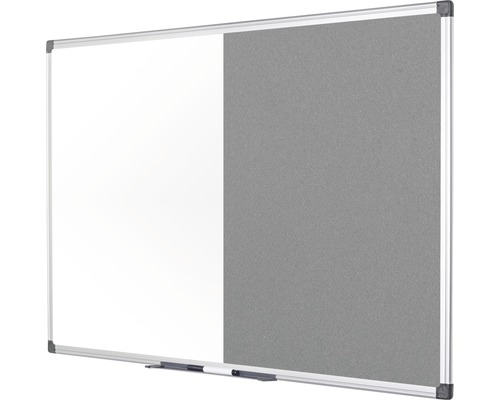 Kombination aus Whiteboard und Pinnwand mit Aluminiumrahmen