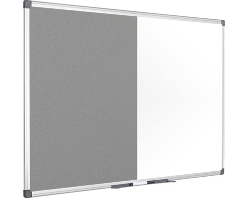 Kombinationstafel mit einer Pinnwand und einer Whiteboard-Oberfläche