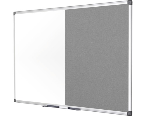 Kombination aus Whiteboard und Pinnwand mit Aluminiumrahmen