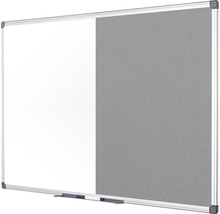 Kombitafel Filz- und Magnettafel weiß grau 150x120 cm-thumb-1
