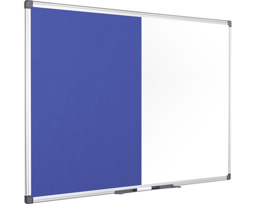 Kombination aus Pinnwand und Whiteboard mit Stifthalter