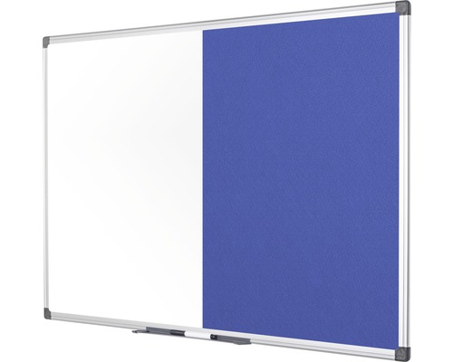 Kombination aus Whiteboard und Pinnwand mit Aluminiumrahmen