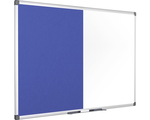 Kombination aus Pinnwand und Whiteboard mit Stifthalter