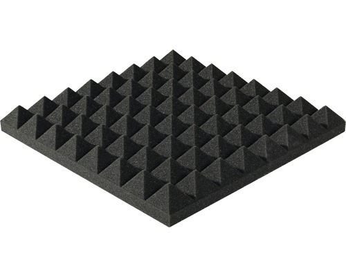 Akustikschaumstoff Akupur Pyramidenschaumstoff Platte 40x40x7 cm