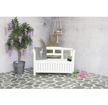 Gartenbank Pinokkio Holz 2 Sitzer weiß