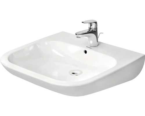 DURAVIT Unterfahrbarer Waschtisch D-Code Vital 60 x 55 cm weiß glänzend 23126000002