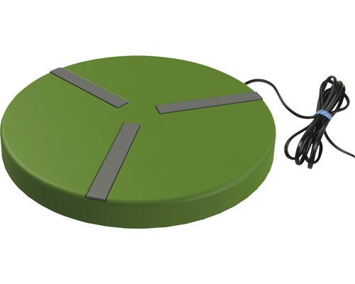 Heizplatte für Geflügeltränken Ø 25 cm 24V 15W mit Netzteil Runde Teichbelüfterpumpe mit Kabel und drei Stegen