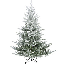 Künstlicher, beschneiter Weihnachtsbaum mit Ständer