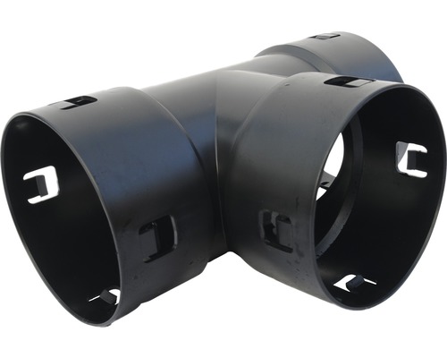 Pipelife T-Stückfür Drainagerohr Kunststoff rund schwarz NW 160 mm