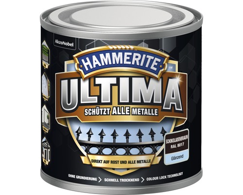 Hammerite Ultima Metallschutzlack Schokoladenbraun RAL 8017 Dose